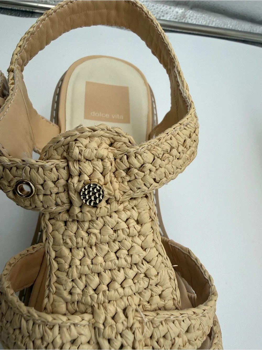 Dolce Vita Tan Woven Platform Sandal